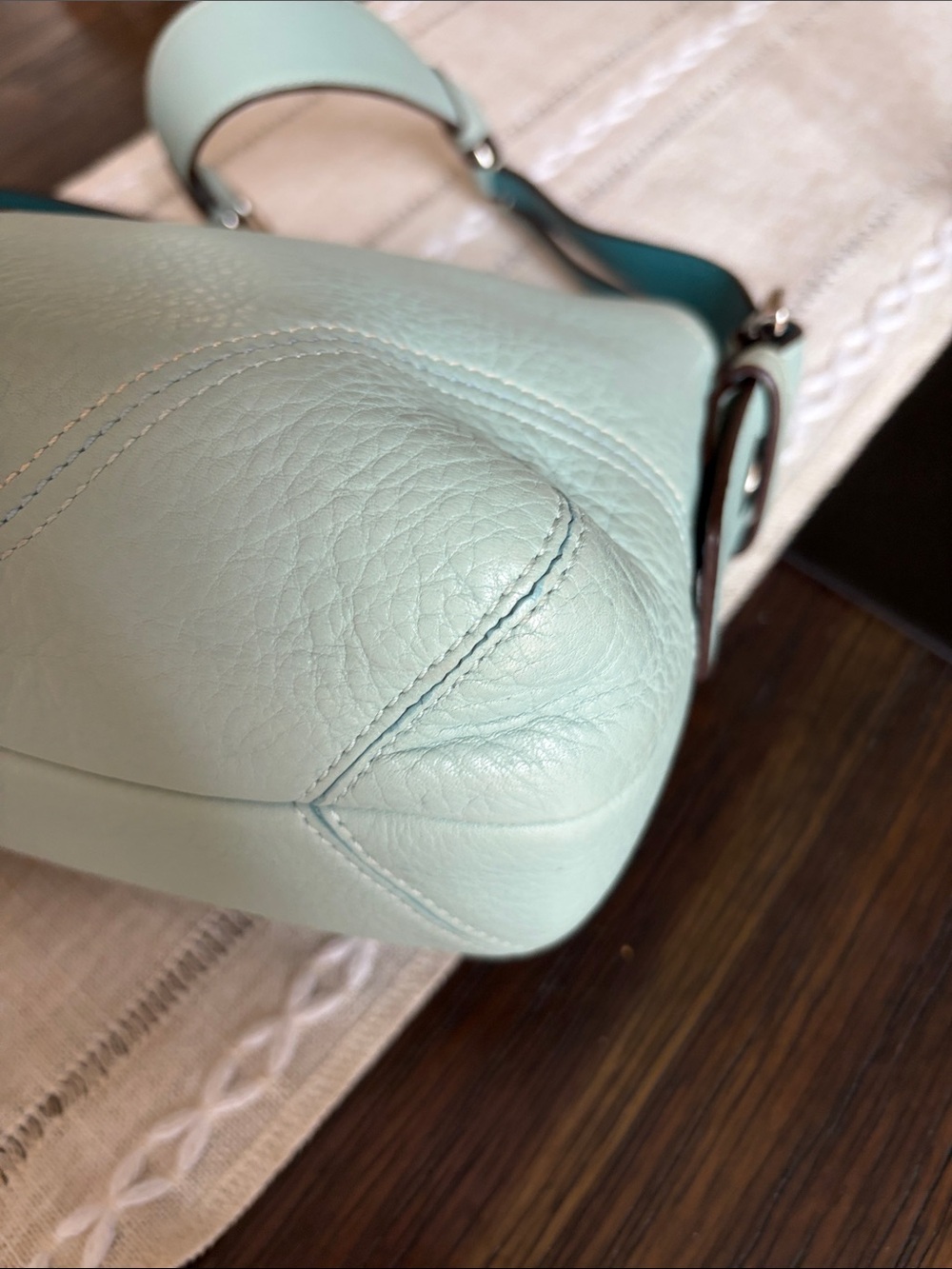 Vintage Coach SoHo HOBO RARE Light Turquoise Tiffany Blue - Picture 4 of 16